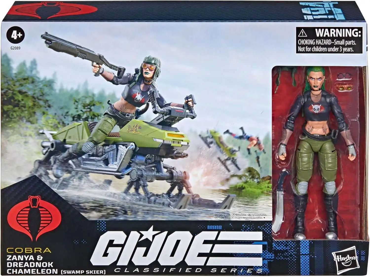 GI Joe Classified Series Zanya and Dreadnok Chameleon Swamp Skier