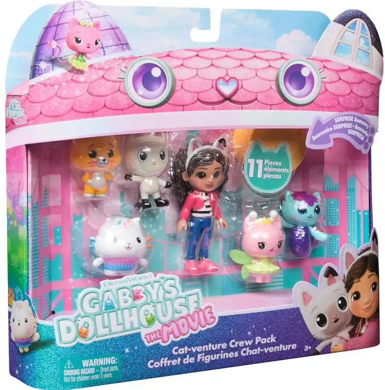 Gabbys Dollhouse The Movie Cat-Venture Crew Pack 11-Piece