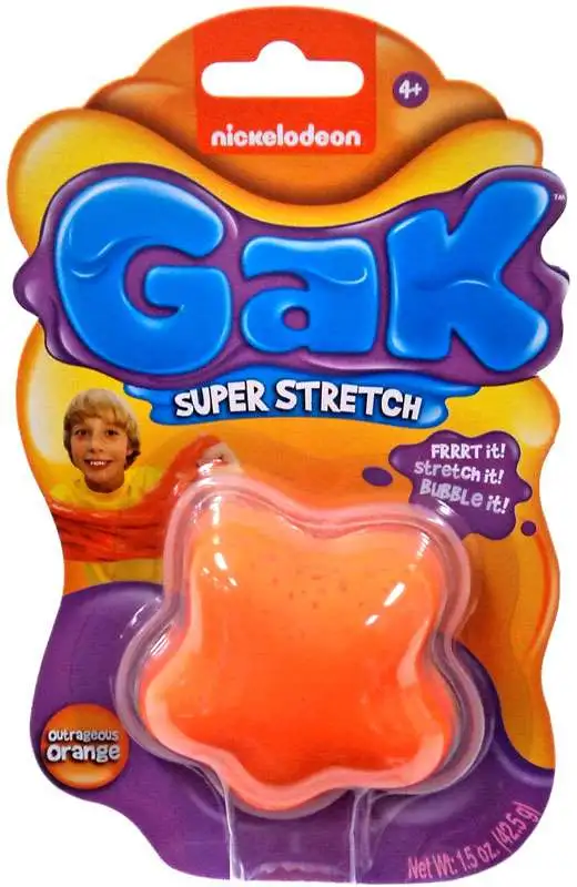Nickelodeon Gak Super Stretch Outrageous Orange NSI - ToyWiz