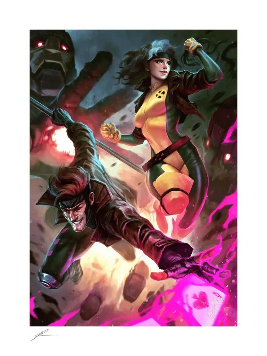 Marvel Gambit & Rogue Fine Art Print [Limited to 350]