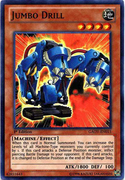 YuGiOh YuGiOh 5D's Galactic Overlord Super Rare Jumbo Drill GAOV-EN015