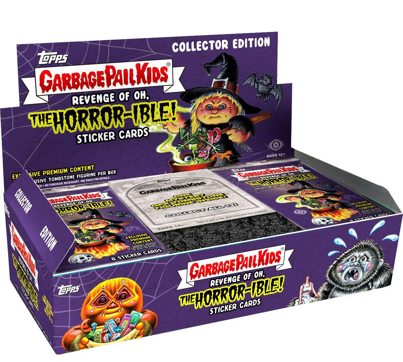 Garbage Pail Kids Topps 2019 Revenge of the Oh, The Horror-ible Trading Card Sticker COLLECTOR Edition HOBBY Box [24 Packs]