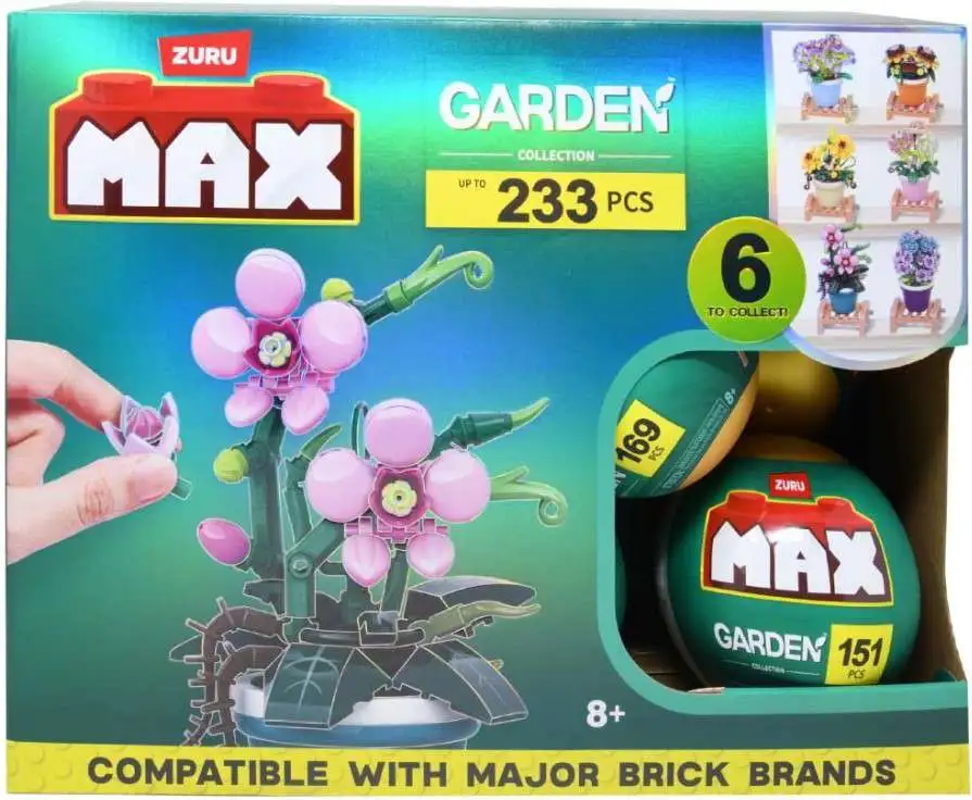 MAX Premium Collection Brick Construction GARDEN Mystery Box [15 Packs]