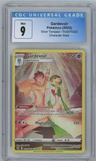 Pokemon Silver Tempest Gardevoir Character Rare Graded Card TG05 [CGC 9]