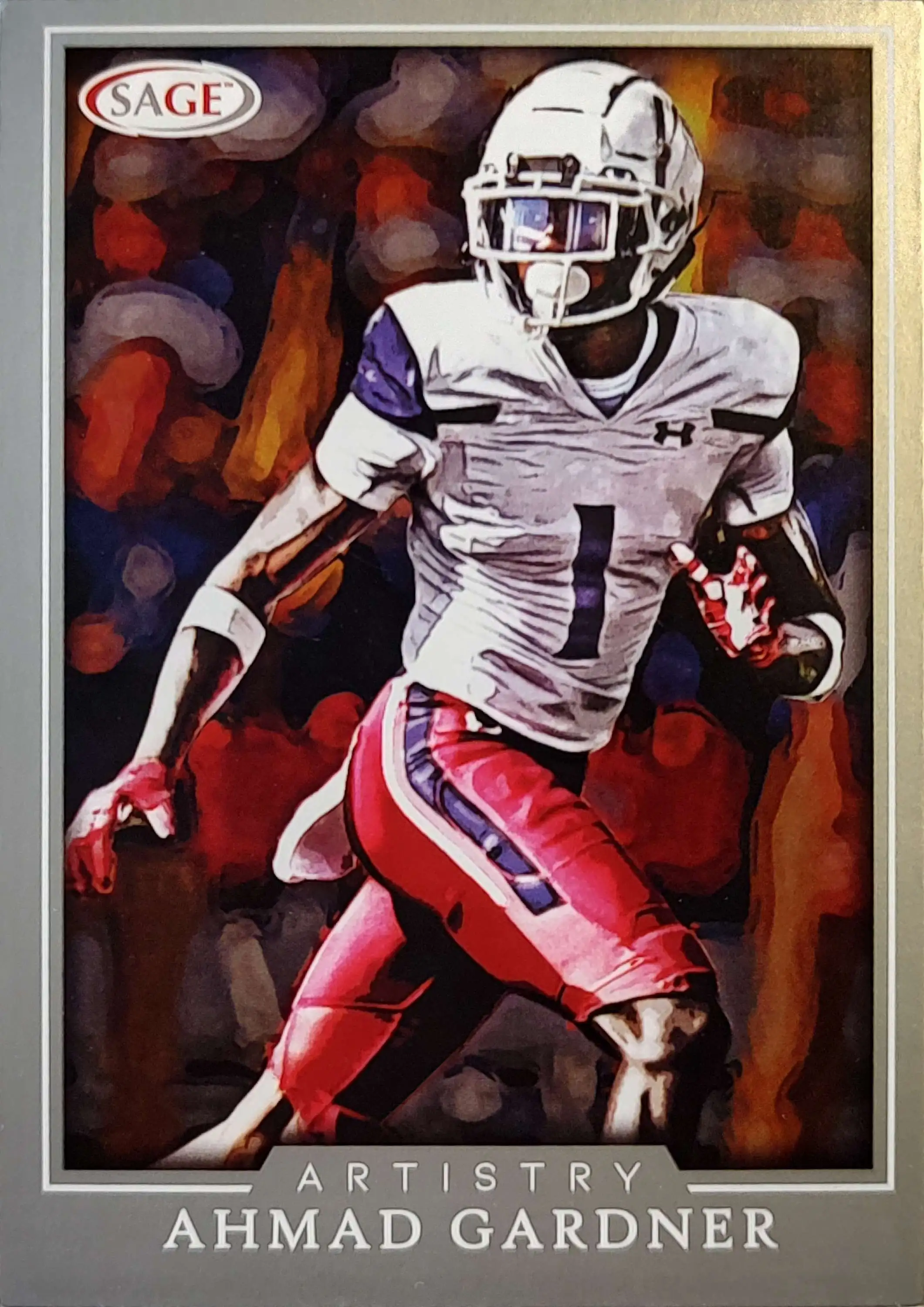 Ahmad Sauce Gardner 2022 Panini Mosaic Silver Signed Rookie Card #289