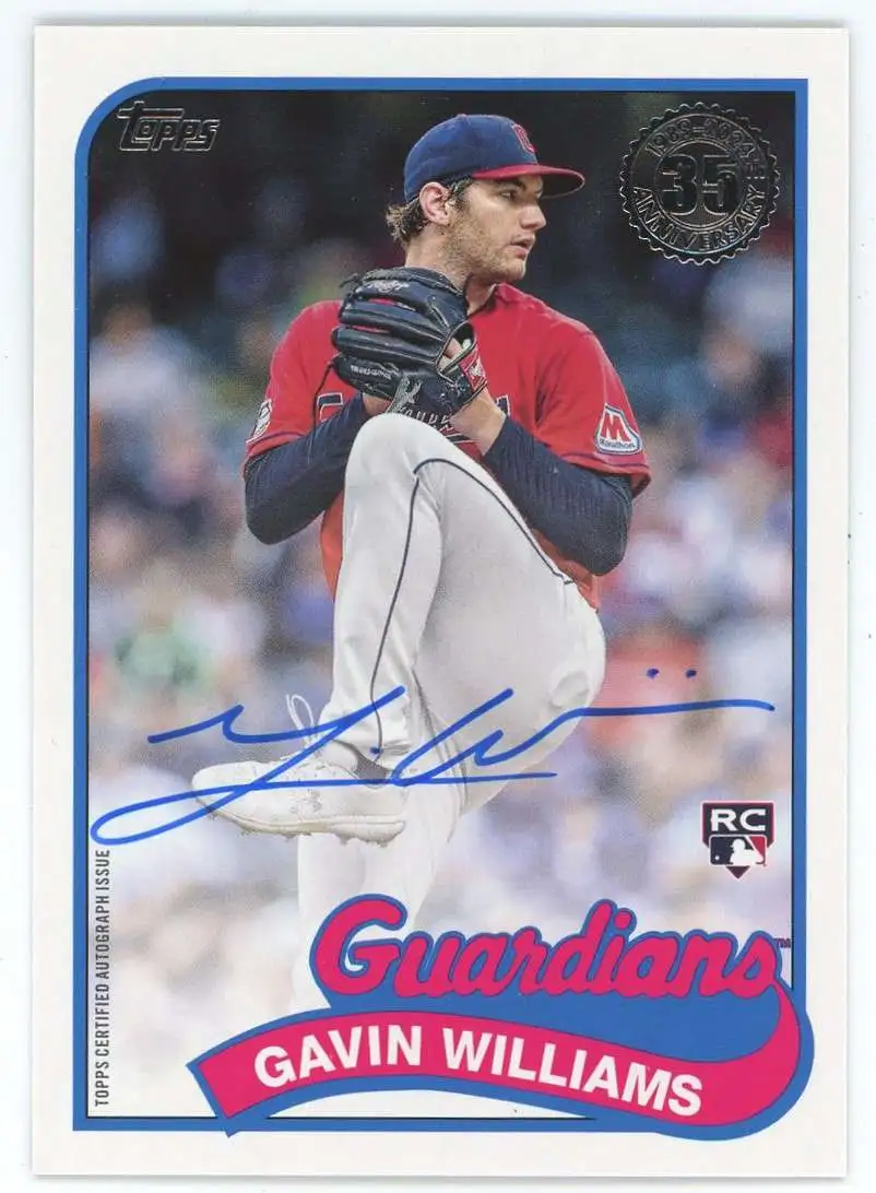 MLB 2024 Topps Series 1 35th Anniversary 1989 Gavin Williams #89BA-GW [Rookie Auto]