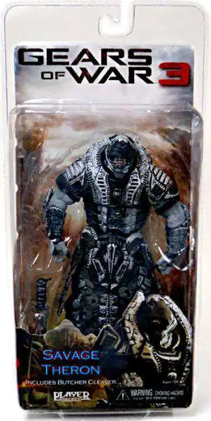 NECA Gears of War 3 Series 3 Savage Theron Action Figure All Black