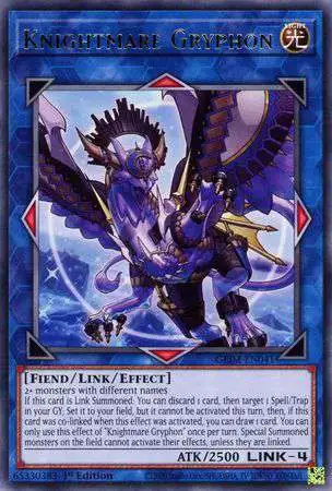 YuGiOh Genesis Impact Rare Knightmare Gryphon GEIM-EN041