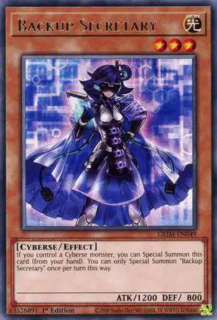 YuGiOh Genesis Impact Rare Backup Secretary GEIM-EN049