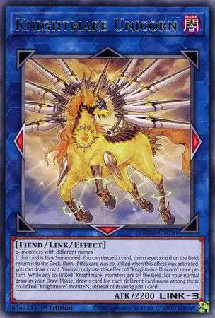 YuGiOh Genesis Impact Rare Knightmare Unicorn GEIM-EN050