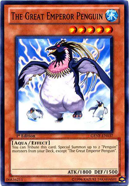 YuGiOh Trading Card Game Generation Force Common The Great Emperor Penguin GENF-EN037