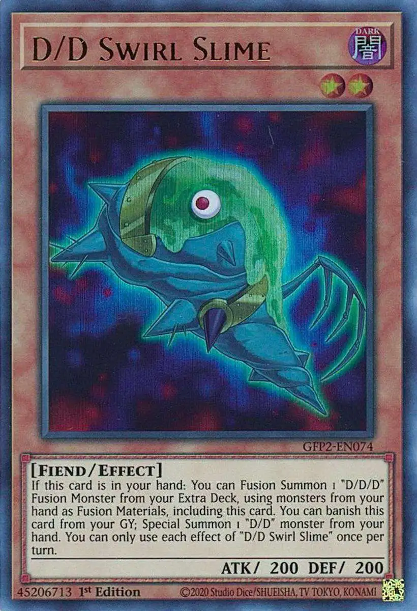 YuGiOh Trading Card Game 2022 Ghosts From The Past 2nd Haunting Ultra Rare  D/D Swirl Slime GFP2-EN074