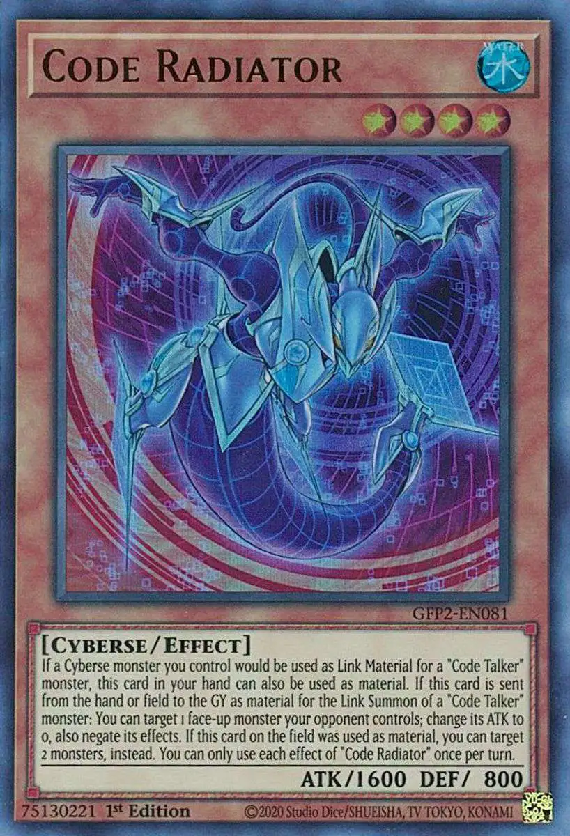 YuGiOh Trading Card Game 2022 Ghosts From The Past 2nd Haunting Ultra Rare Code Radiator GFP2-EN081