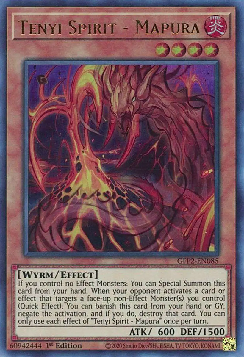 YuGiOh Trading Card Game 2022 Ghosts From The Past 2nd Haunting Single Card  Ultra Rare Tenyi Spirit - Mapura GFP2-EN085 - ToyWiz