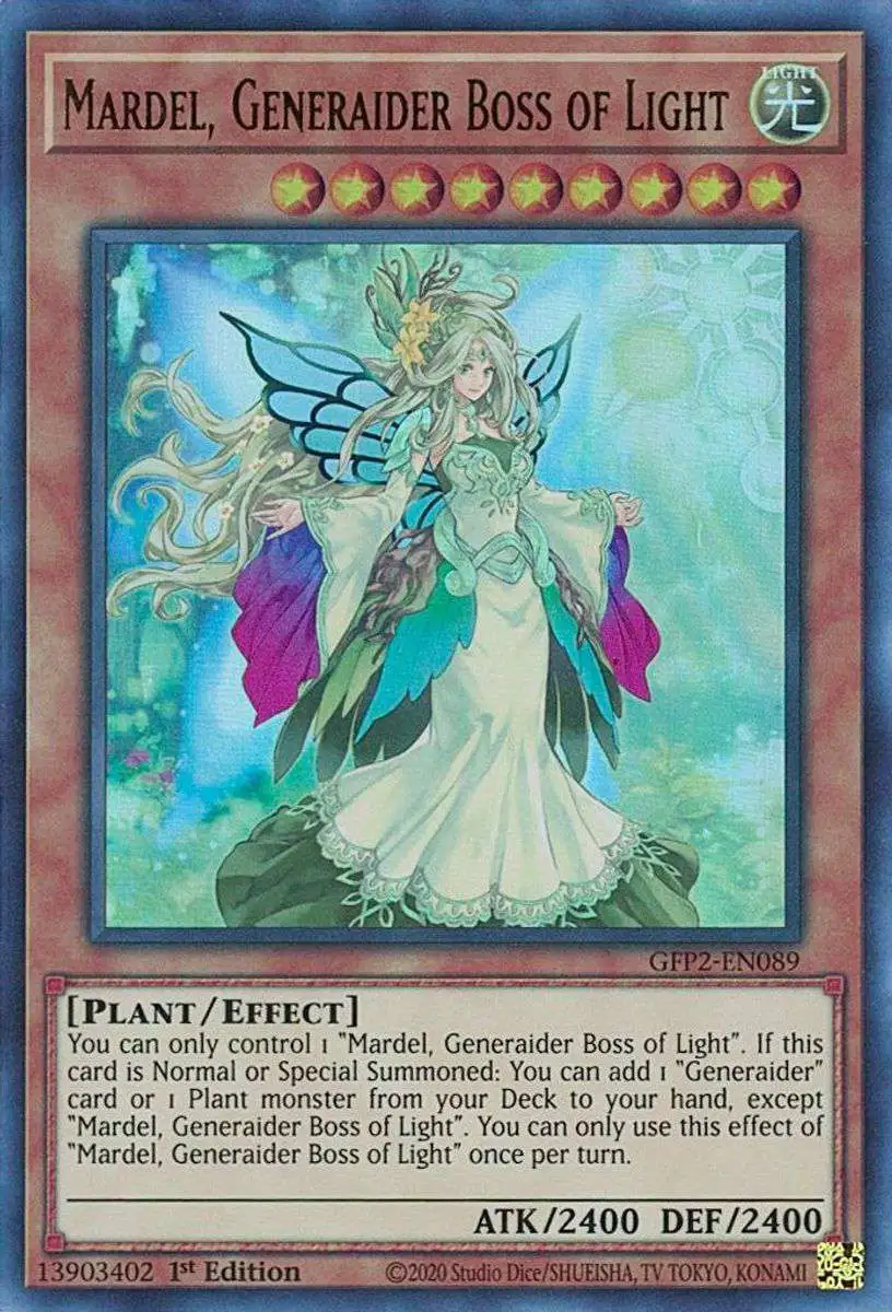 YuGiOh Trading Card Game 2022 Ghosts From The Past 2nd Haunting Ultra Rare Mardel, Generaider Boss of Light GFP2-EN089
