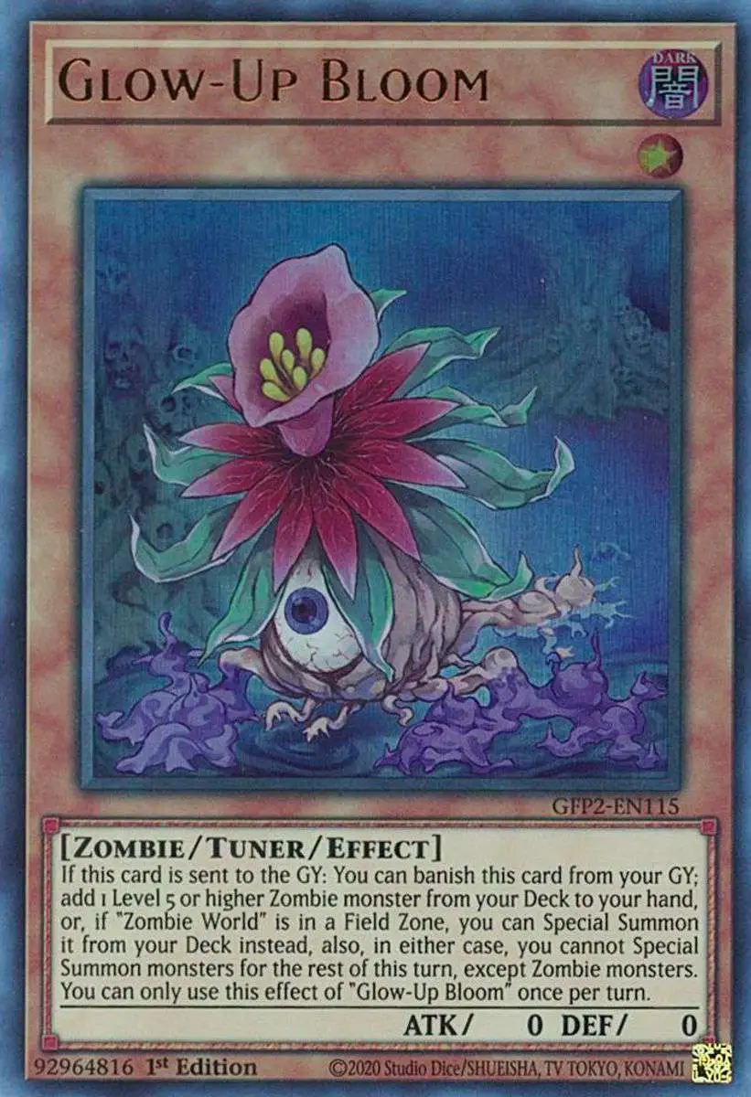 YuGiOh Trading Card Game 2022 Ghosts From The Past 2nd Haunting Ultra Rare Glow-Up Bloom GFP2-EN115