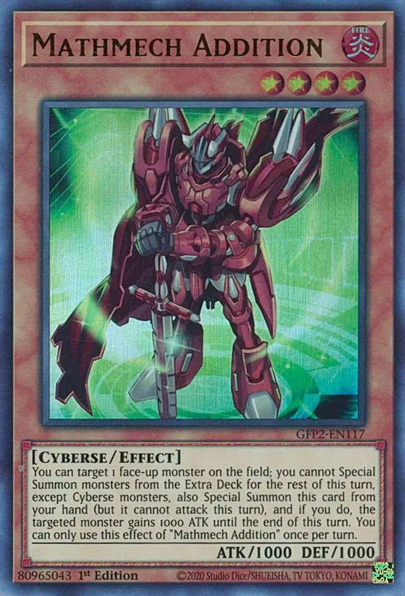 YuGiOh Trading Card Game 2022 Ghosts From The Past 2nd Haunting Single Card  Ultra Rare Mathmech Addition GFP2-EN117 - ToyWiz