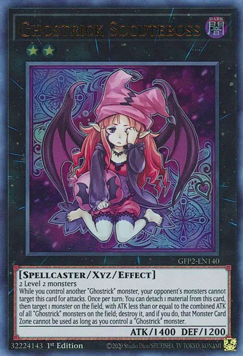 YuGiOh Trading Card Game 2022 Ghosts From The Past 2nd Haunting Ultra Rare Ghostrick Socuteboss GFP2-EN140
