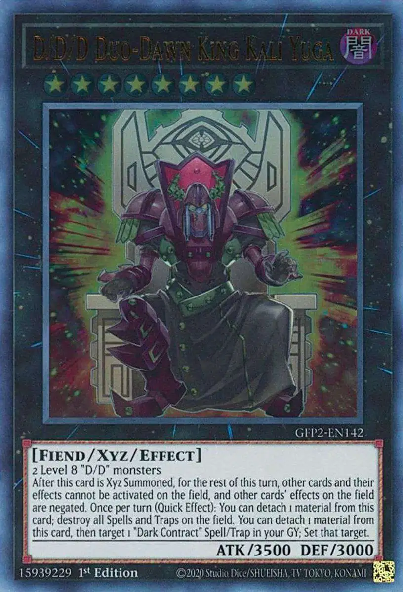 YuGiOh Trading Card Game 2022 Ghosts From The Past 2nd Haunting Single Card Ultra Rare DDD Duo-Dawn King Kali Yuga GFP2-EN142 - ToyWiz YuGiOh Trading Card Game 2022 Ghosts From The Past 2nd Haunting Single Card Ultra Rare DDD Duo-Dawn King Kali Yuga GFP2-EN142 - ToyWiz