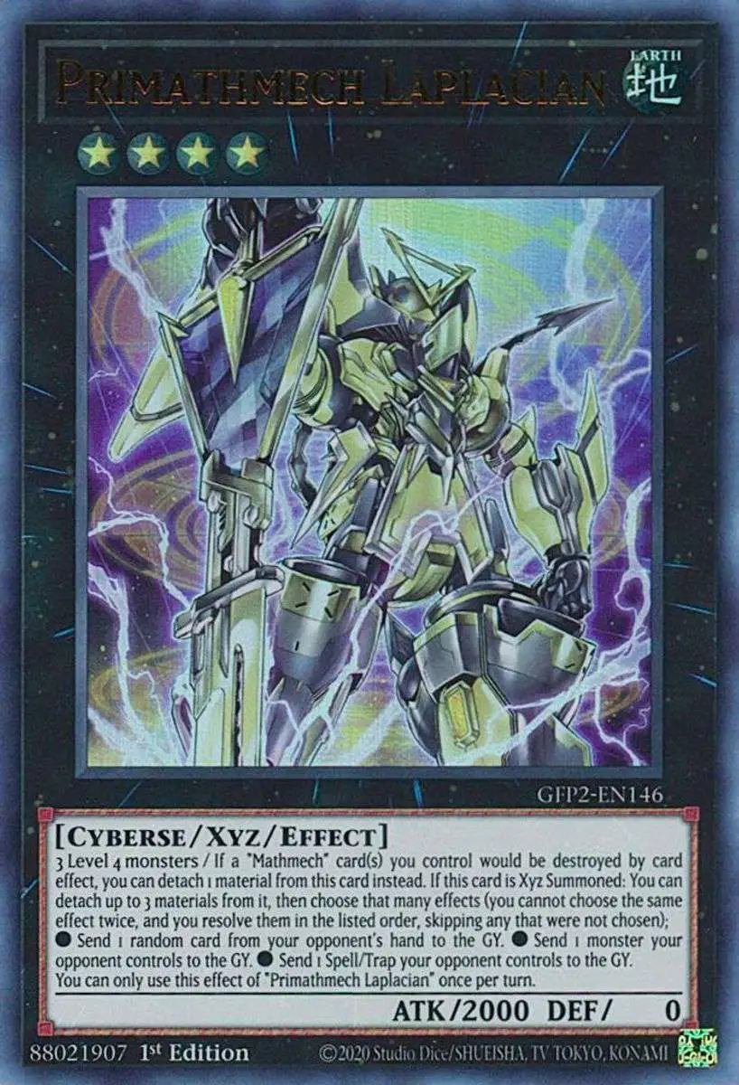 YuGiOh Trading Card Game 2022 Ghosts From The Past 2nd Haunting Ultra Rare Primathmech Laplacian GFP2-EN146