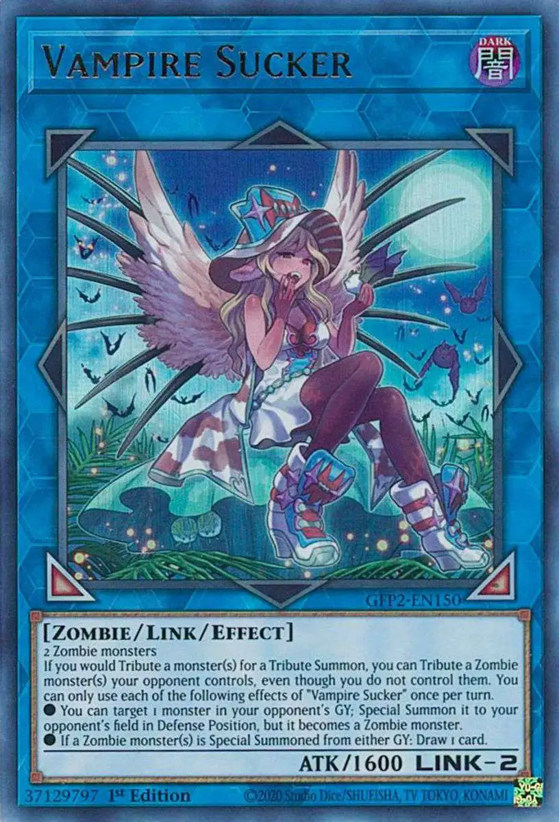 YuGiOh Trading Card Game 2022 Ghosts From The Past 2nd Haunting Ultra Rare Vampire Sucker GFP2-EN150