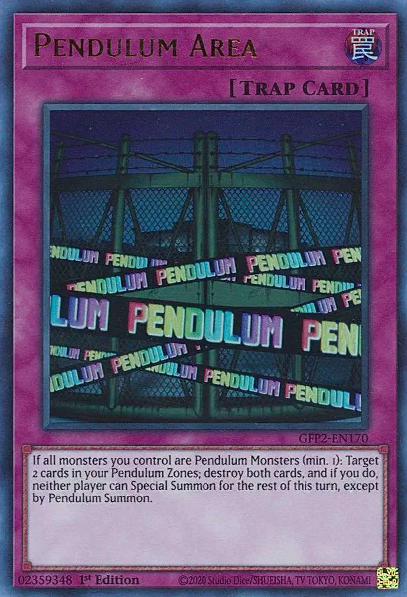 YuGiOh Trading Card Game 2022 Ghosts From The Past 2nd Haunting Single Card  Ultra Rare Pendulum Area GFP2-EN170 - ToyWiz
