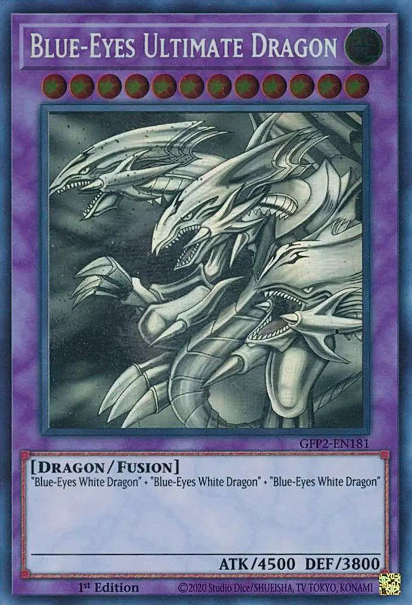 YuGiOh Trading Card Game 2022 Ghosts From The Past 2nd Haunting Ghost Rare Blue-Eyes Ultimate Dragon GFP2-EN181