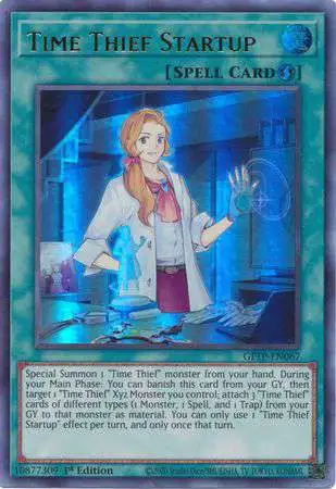 YuGiOh Trading Card Game 2021 Ghosts From The Past Ultra Rare Time Thief Startup GFTP-EN067