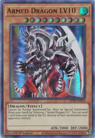 YuGiOh Trading Card Game 2021 Ghosts From The Past Ultra Rare Armed Dragon LV10 GFTP-EN075