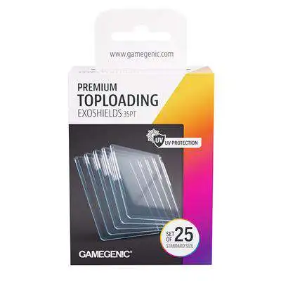 Gamegenic Premium Toploading Exoshields Standard Size Sleeves 25 Count  Asmodee - ToyWiz