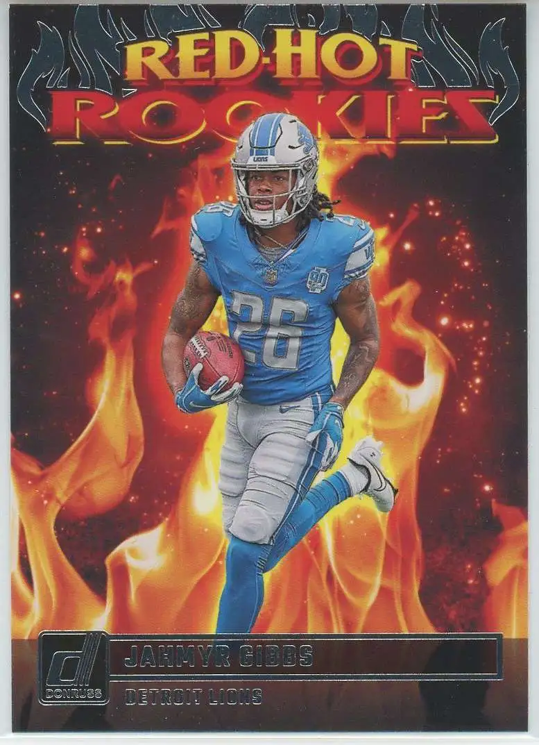 NFL 2023 Panini Donruss Football Jahmyr Gibbs RHR-3 [Red Hot Rookies]