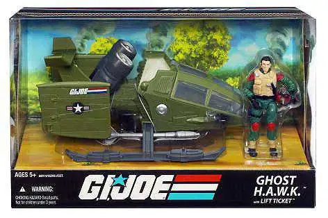 GI Joe 25th Anniversary Ghost H.A.W.K. Action Figure Vehicle [Sky Hawk]