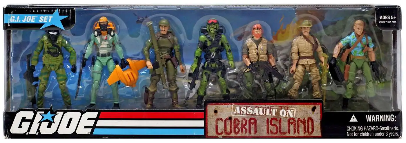 GI Joe Assault on Cobra Island Action Figure Boxed Set