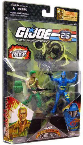 GI Joe 25th Anniversary Wave Comic Pack Duke Cobra Commander