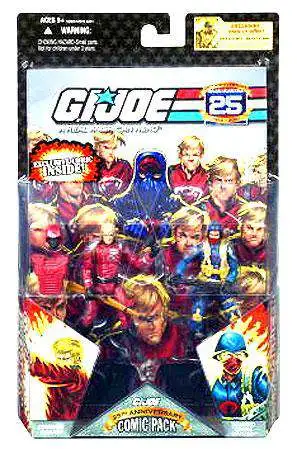 GI Joe 25th Anniversary Wave 3 Comic Pack Crimson Guard & Cobra Officer Action Figure 2-Pack