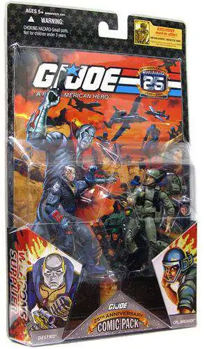 GI Joe 25th Anniversary Wave 2 Comic Pack Breaker & Destro Action Figure 2-Pack