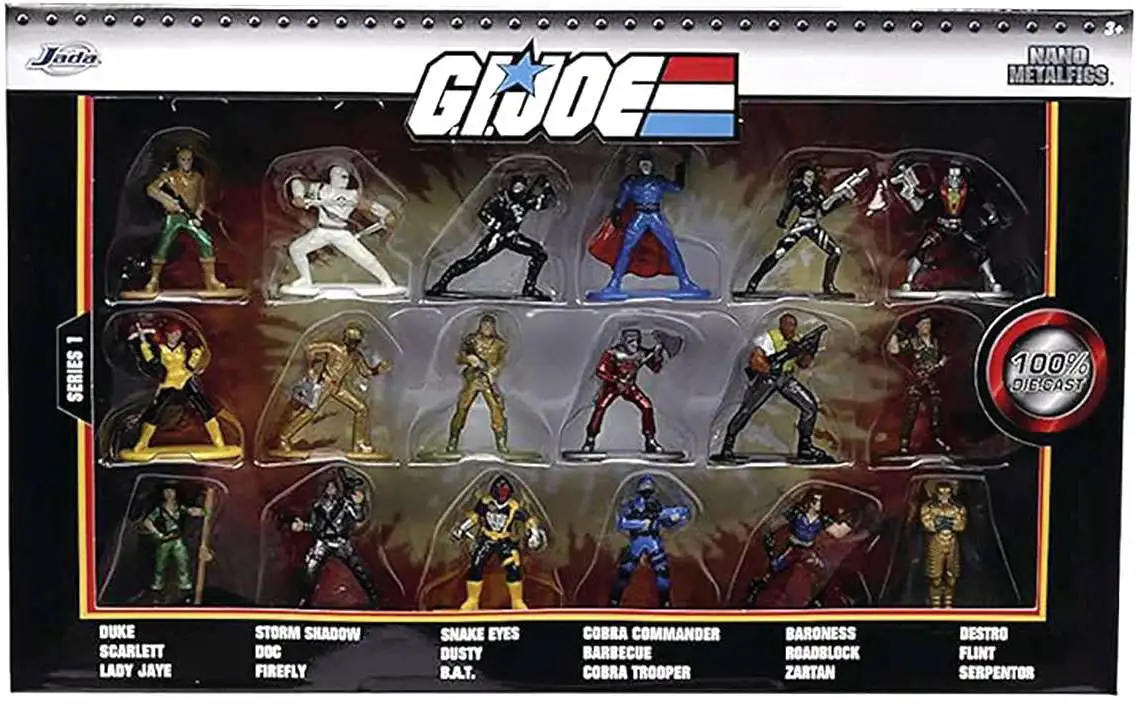 Nano Metalfigs GI Joe 1.5-Inch Diecast Figure 18-Pack (Pre-Order ships June)