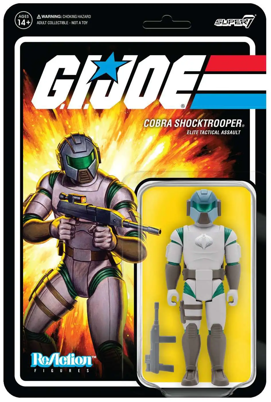 ReAction G.I. Joe Wave 2 Cobra Shocktrooper Action Figure [Rifle B, Loose]
