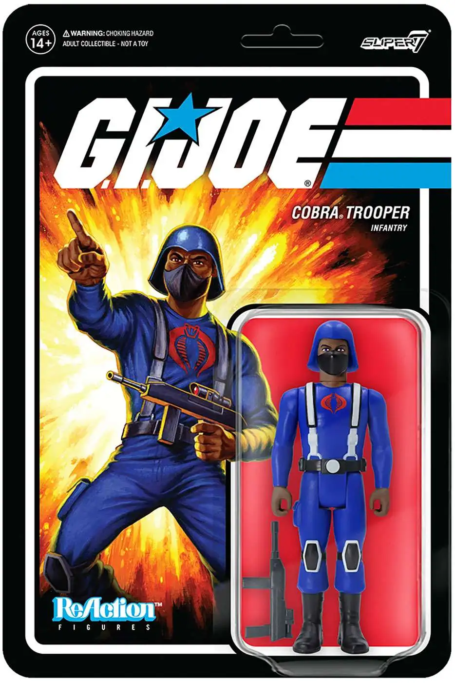 ReAction G.I. Joe Wave 1 Cobra Trooper Y-Back Action Figure [Brown]