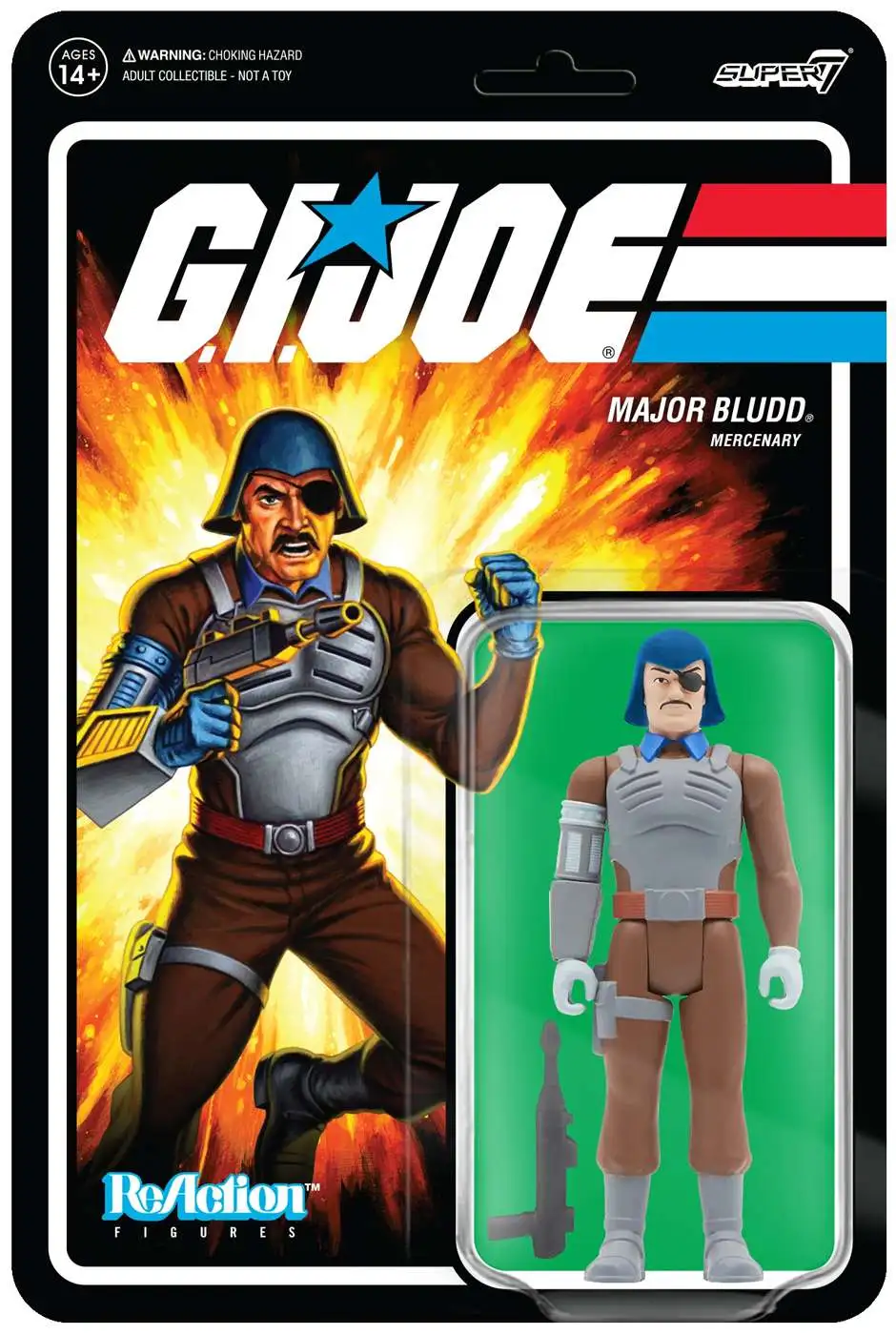 ReAction G.I. Joe Wave 2 Major Bludd Action Figure