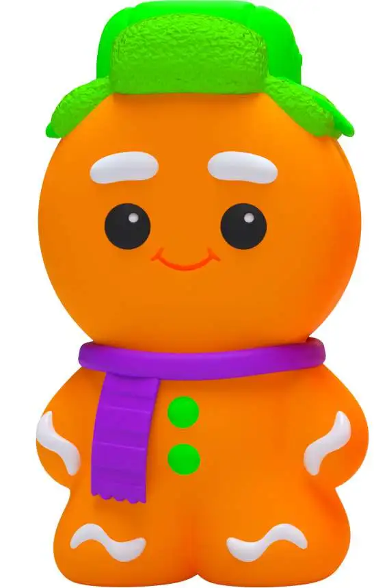 NeeDoh 2025 Squishmas Ginger Glowman 3.25 Stress Toy GREEN Hat