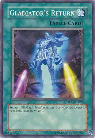 YuGiOh GX Trading Card Game Gladiator's Assault Common Gladiator's Return GLAS-EN059
