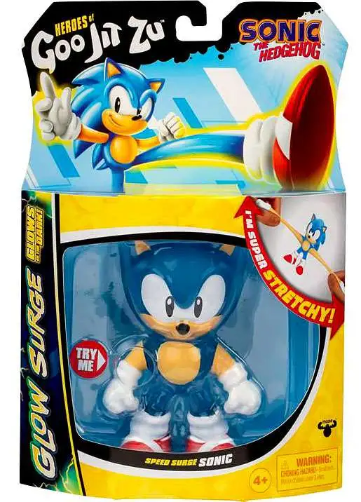 Heroes of Goo Jit Zu Sonic the Hedgehog Glow Surge Speed Surge Sonic Action Figure [Glows in the Dark!] (Pre-Order ships February)