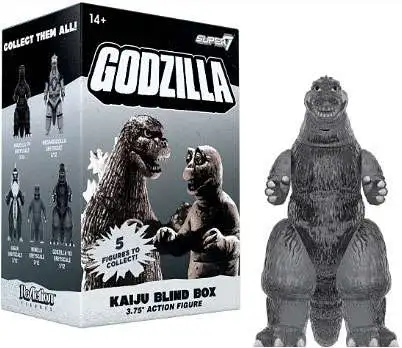 ReAction TOHO Godzilla Kaiju Kaiju Wave 3 3.75-Inch Mystery Pack [Silver Screen, 1 RANDOM Figure]