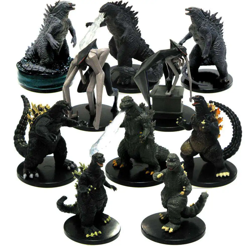 Movie Miniature Complete Set of 10 Godzilla PVC Figures [Loose]