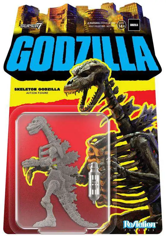 ReAction TOHO Godzilla Skeleton Action Figure [Grey Version]