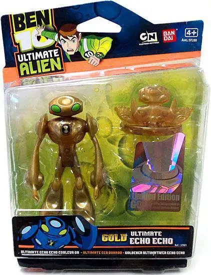 Ben 10 Ultimate Alien Limited Edition Gold Echo Echo Action Figure - Gold  Rare