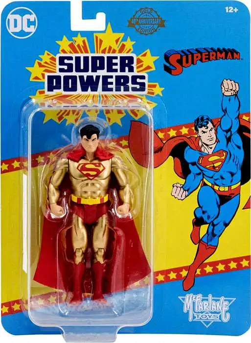 McFarlane Toys DC Direct Super Powers Superman Action Figure [Gold, Damaged Package]