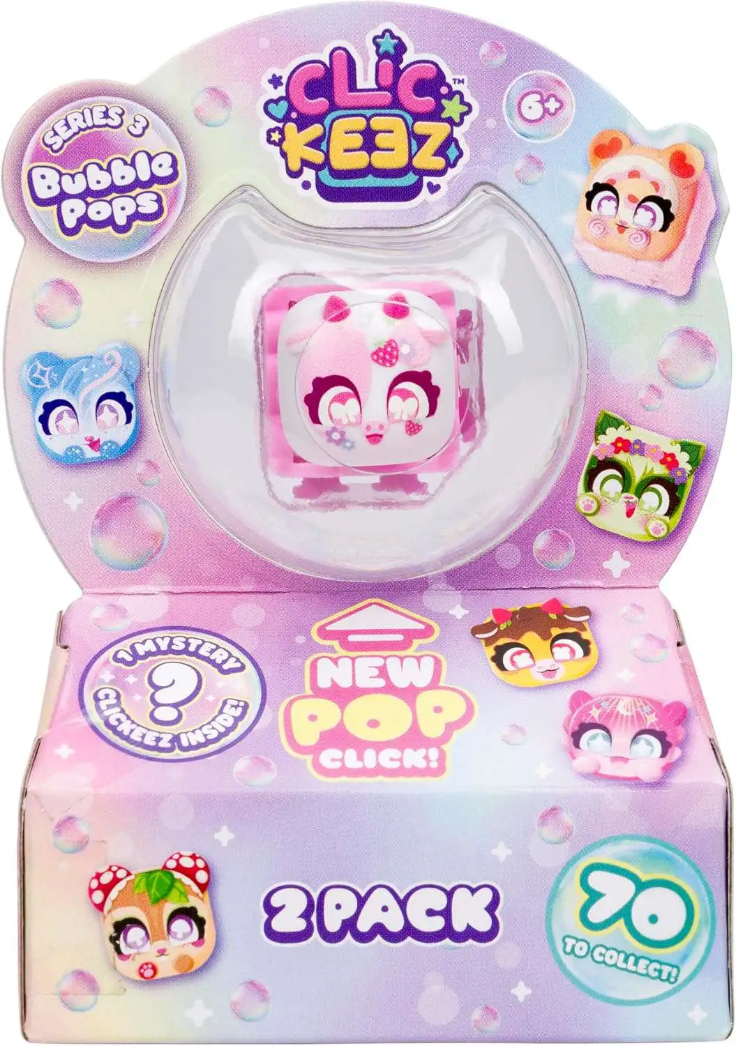 Clickeez Series 3 Bubble Pops Mystery 2-Pack [2 RANDOM Clickable Collectibles!] (Pre-Order ships July)