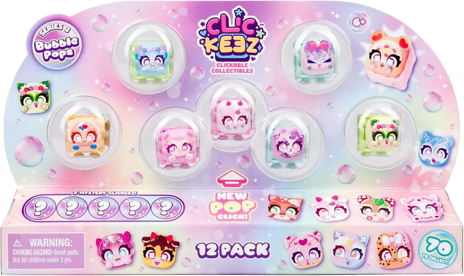 Clickeez Series 3 Bubble Pops 12-Pack [Clickable Collectibles!] (Pre-Order ships July)